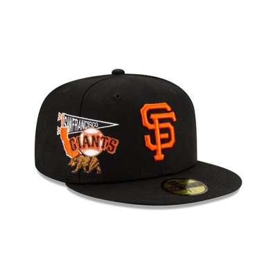 San Francisco Giants Gorra | New Era MLB City Patch 59fifty Fitted Cap Mexico - Negros